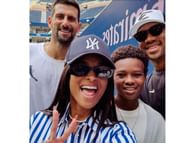 Ciara with her family at the US Open (Image via Instagram/ @dangerusswilson)